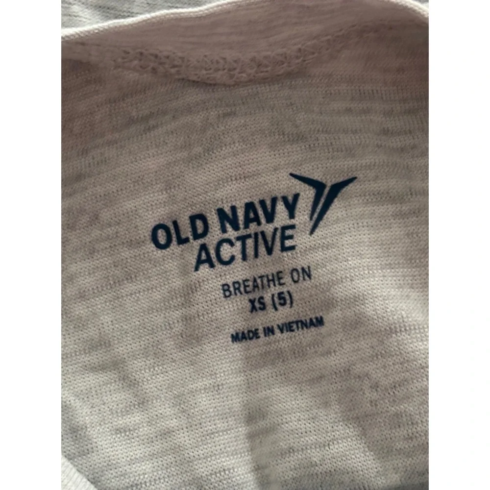 Old Navy Active Girls Breathe On Twist Front Tank Top Heather Gray XS 5 NWT